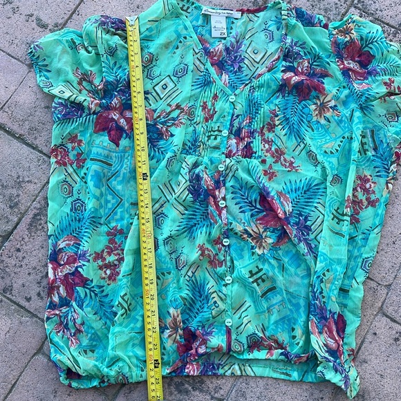 American Rag button down top 2X - Picture 7 of 8